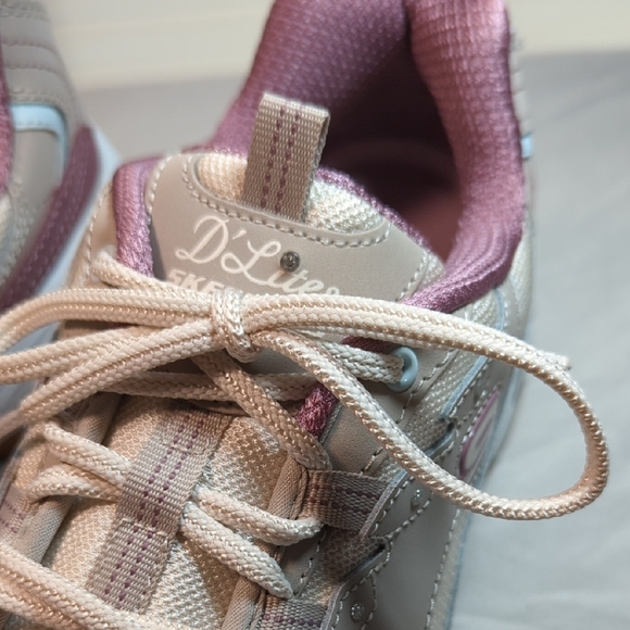 Skechers Pink and Gray Sneakers with Supportive Sole - Picture 2 of 16